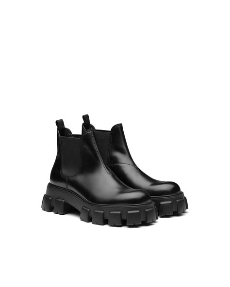 black shoes prada|prada black aftershave boots.